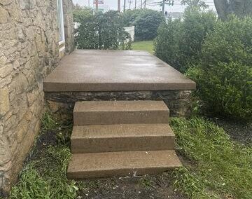 Raising porch steps in Toledo, OH