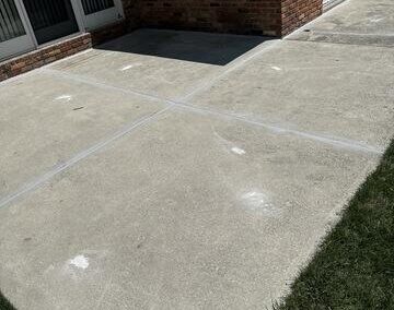 Leveling a patio in Oregon, OH
