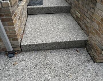 Leveling a patio and steps in Sylvania, OH