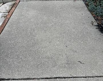 Crack repair, leveling and sealing a concrete driveway in Findlay, OH