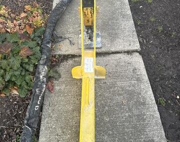 Lifting a walkway in Waterville, OH