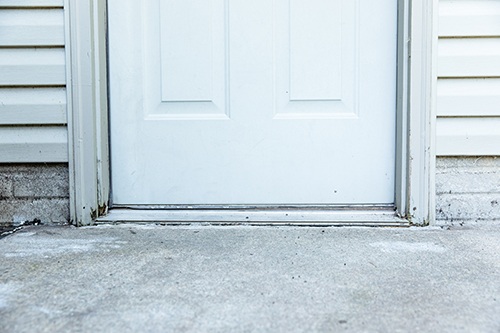 Repairing a cracked driveway in North Ridgeville, OH.