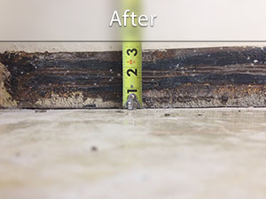 Repairing a cracked driveway in North Ridgeville, OH.