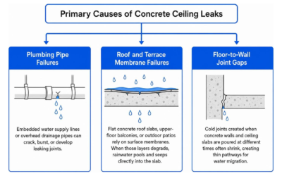 How to Detect and Fix Water Leaks in a Concrete Ceiling